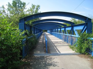 Le pont sortie de piste 500m avant l