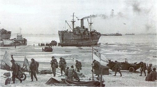 Dbarquement  Hermanville-sur-mer le 6 juin 1944