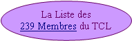 Ellipse: La Liste des
239 Membres du TCL