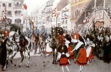 accueil des troupes franaises